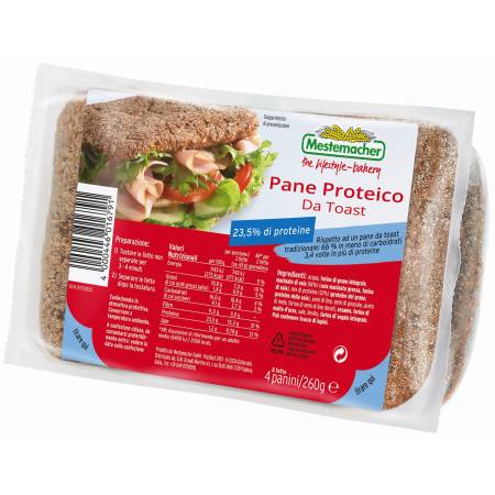 PANE PROTEICO DA TOAST G.260