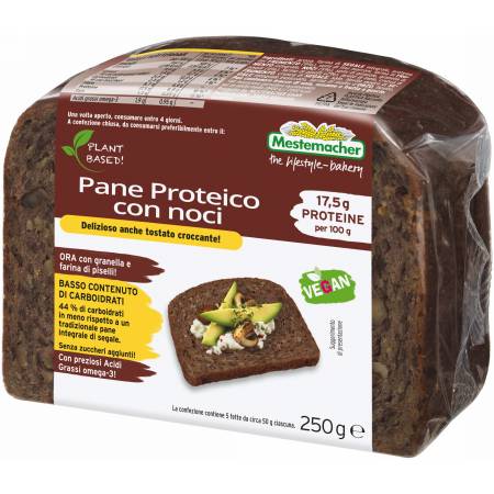 PANE PROTEICO CON 5% DI NOCI G.250